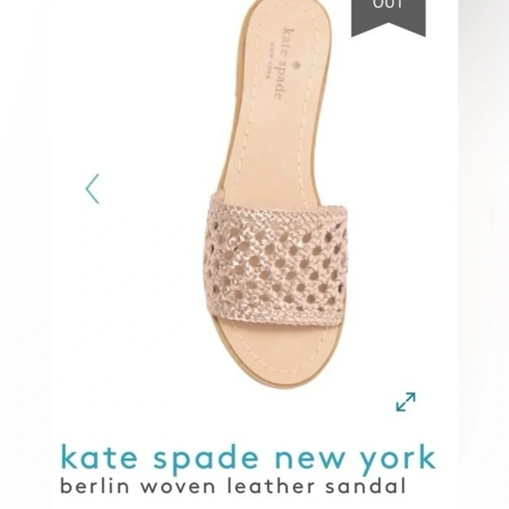 kate Spade New York Women's Berlin Woven Leather Sandal